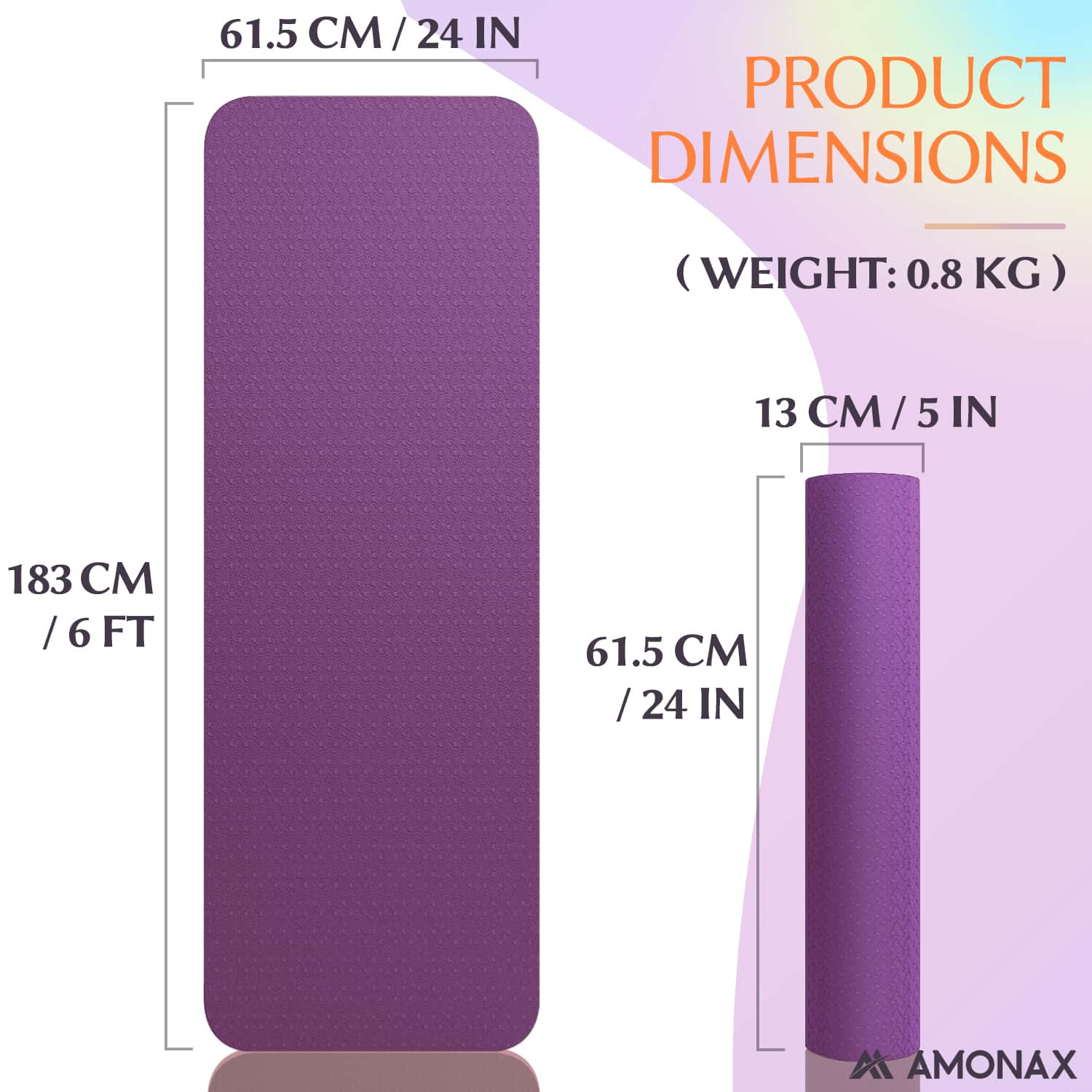 Non-Slip Yoga Mat for Home & Studio Workouts