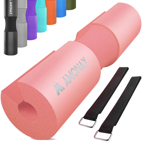 Squat Pad for Barbell – Comfortable Lifting Cushion (Coral Pink)