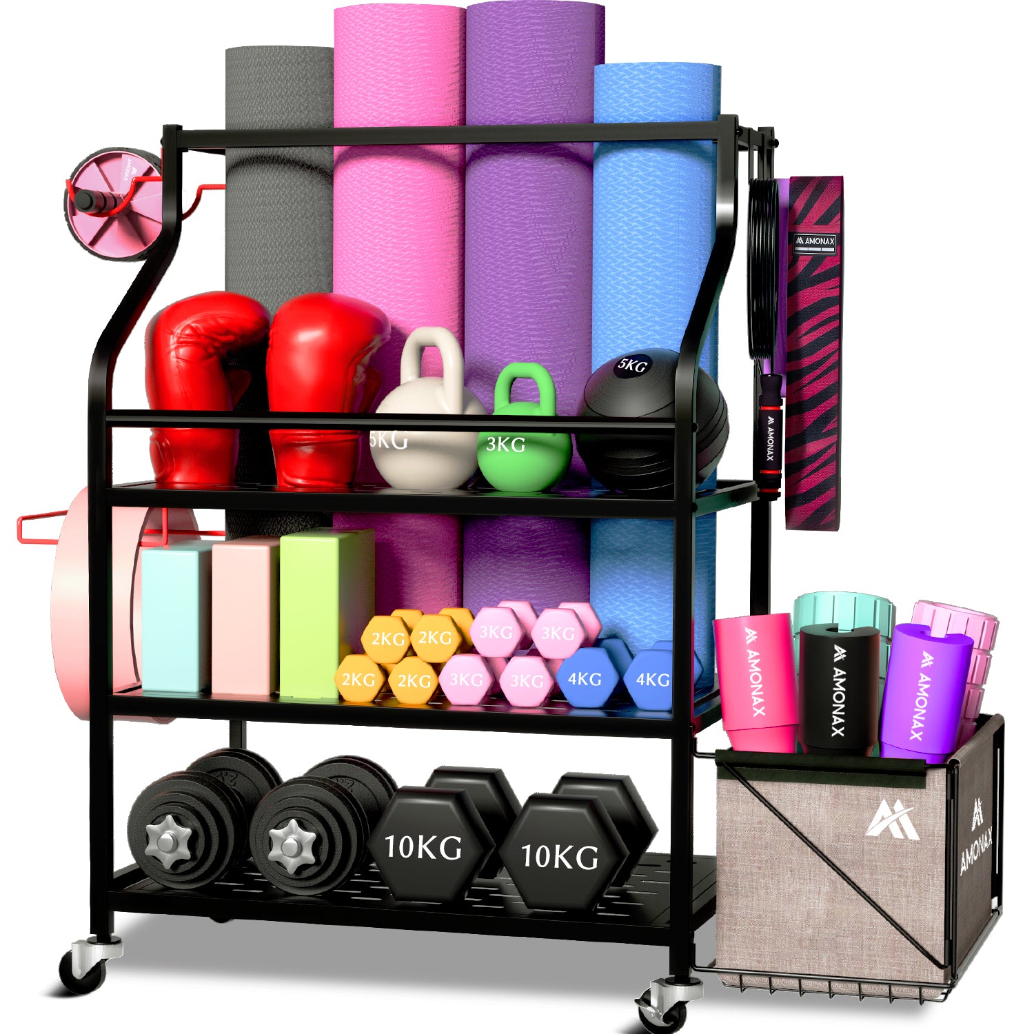 gym equipment storage
