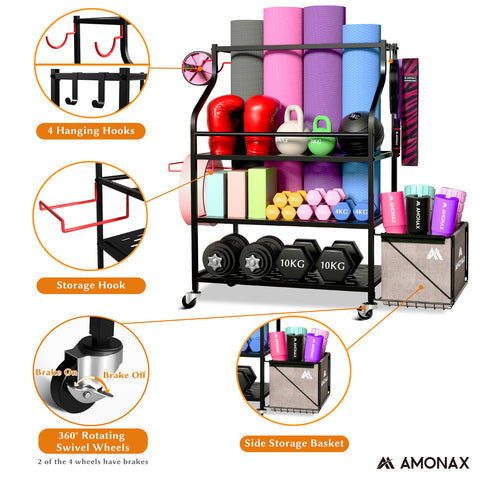 gym equipment storage