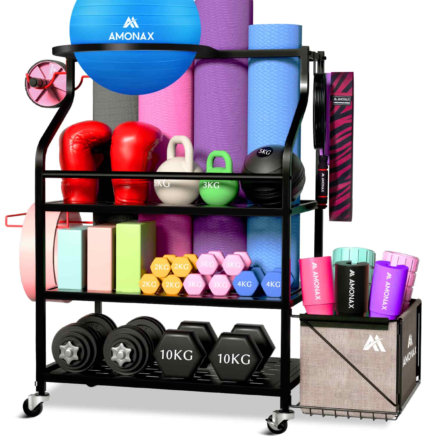 Home Gym Storage Rack – Multi-Tier Equipment Organizer