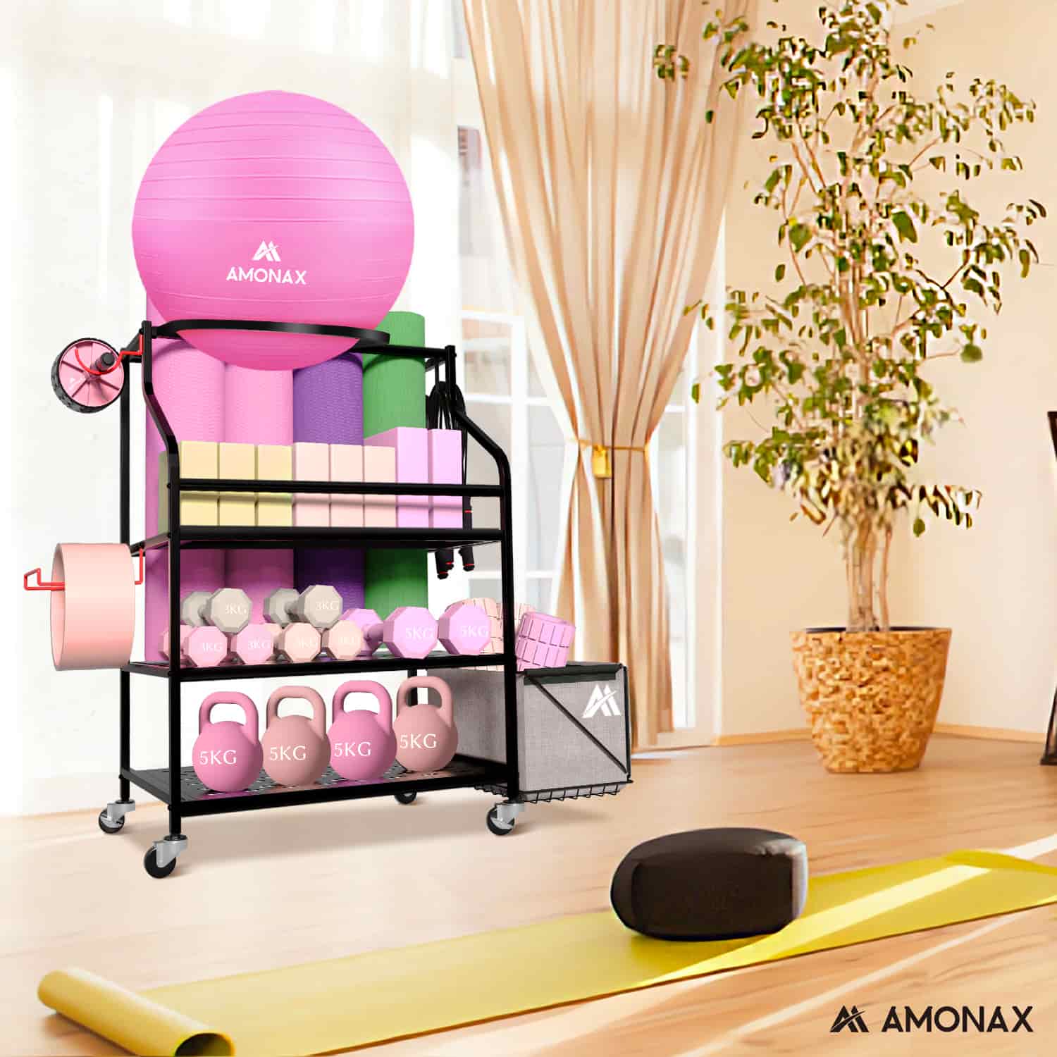 Home Gym Storage Rack – Multi-Tier Equipment Organizer