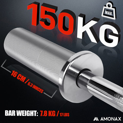 4FT (120 cm) Olympic Weight Bar – Compact Strength Bar for Gyms