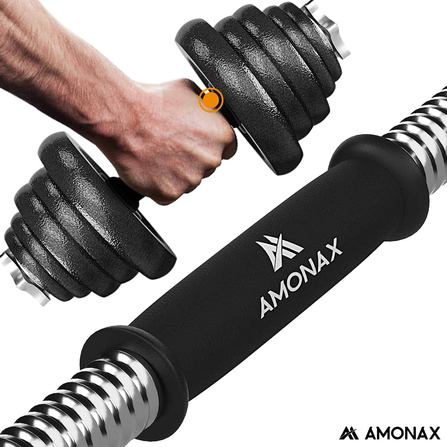 Cast Iron Adjustable Dumbbell Set for Home Gym (15–50kg)