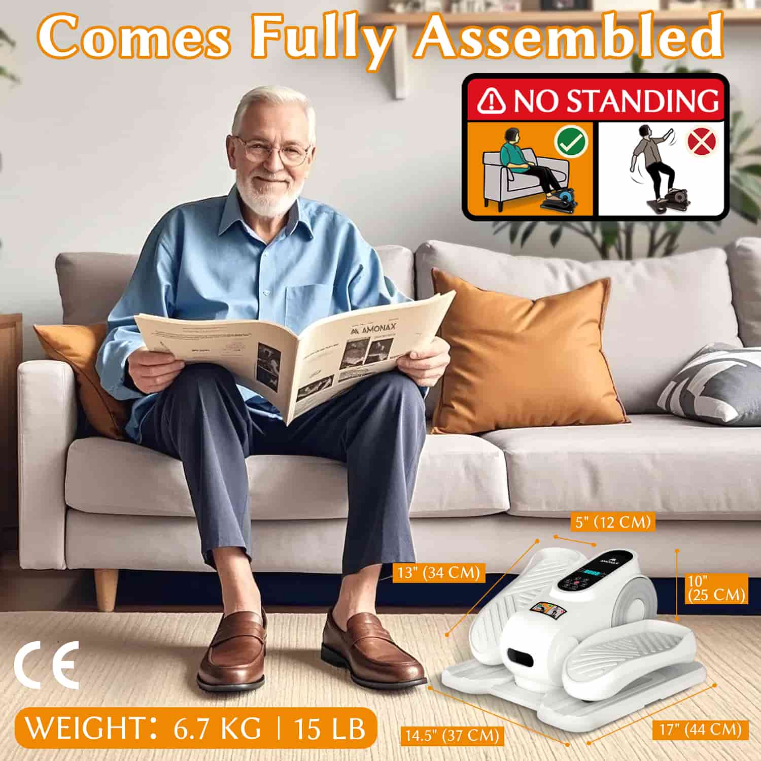 Electric Seated Pedal Exerciser for Seniors – Gentle Mobility Trainer