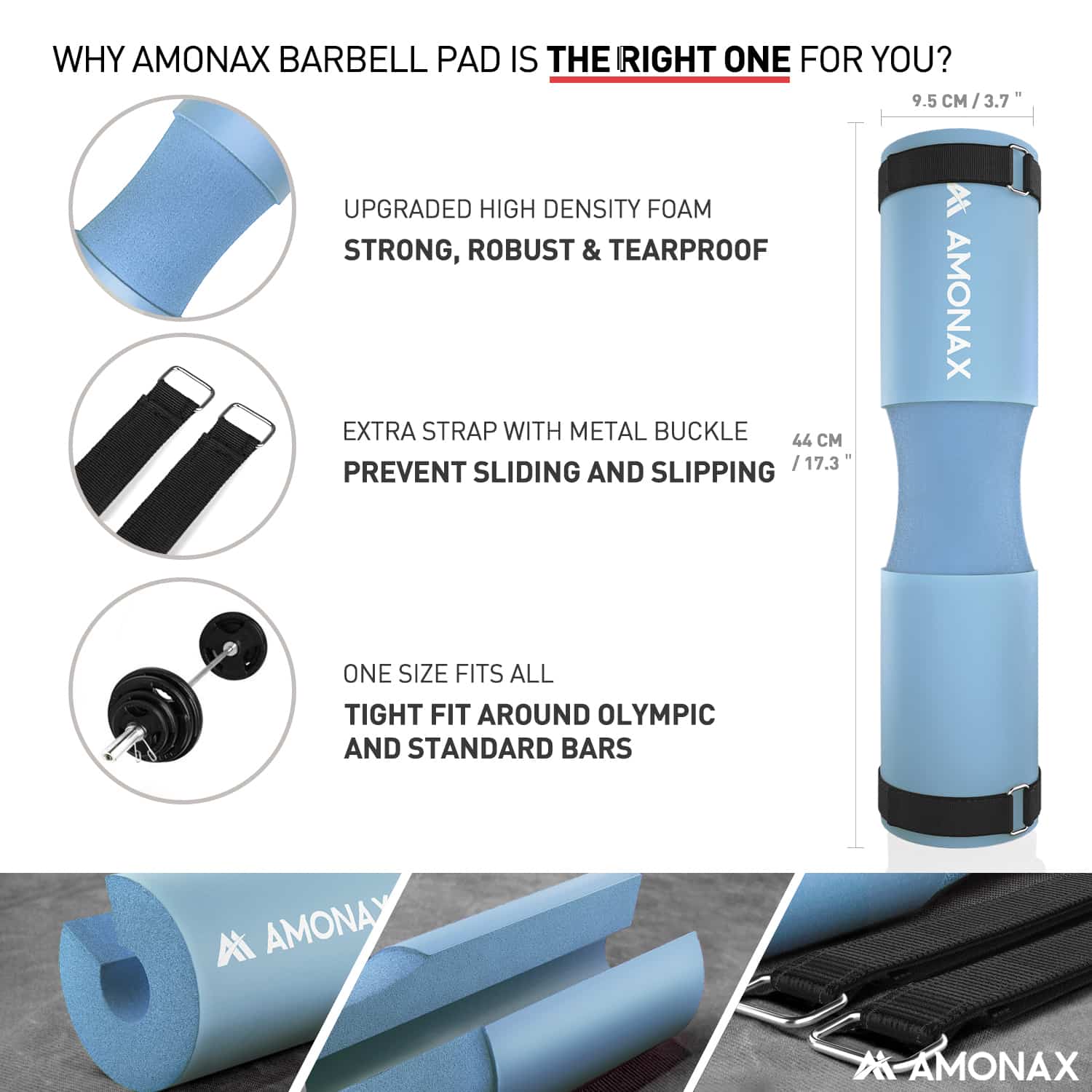 Squat Pad – Protective Cushion for Squats and Hip Thrusts