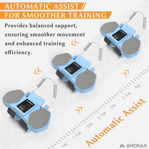 Amonax Automatic Rebound Ab Roller Exercise Wheel For Core Abs