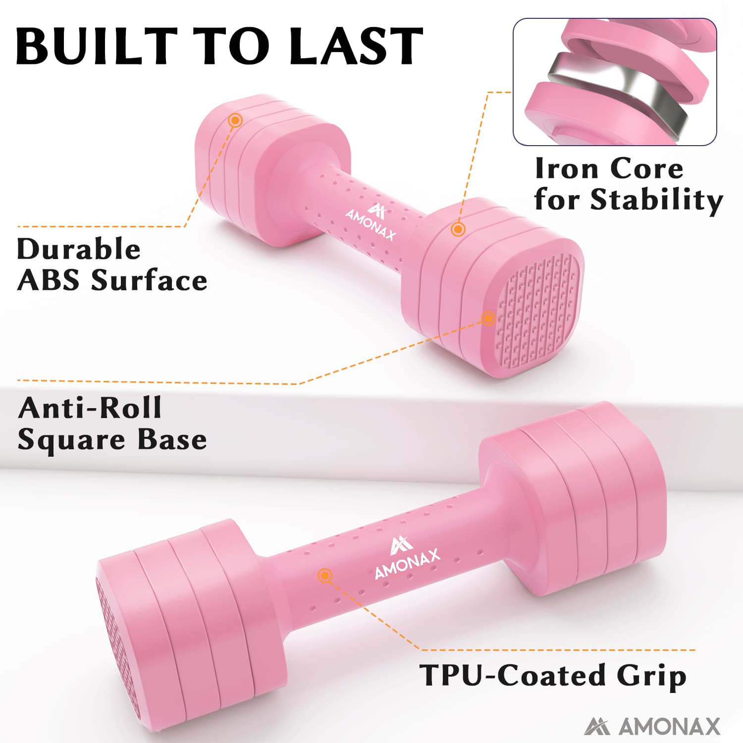 Adjustable Dumbbell Set – 4-in-1 Quick-Release (2.3kg ×2)