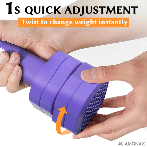Adjustable Dumbbell Set – 4-in-1 Quick-Release (Purple 2.3kg ×2)