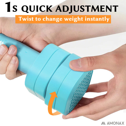 Adjustable Dumbbell Set – 4-in-1 Quick-Release (Blue 2.3kg ×2)