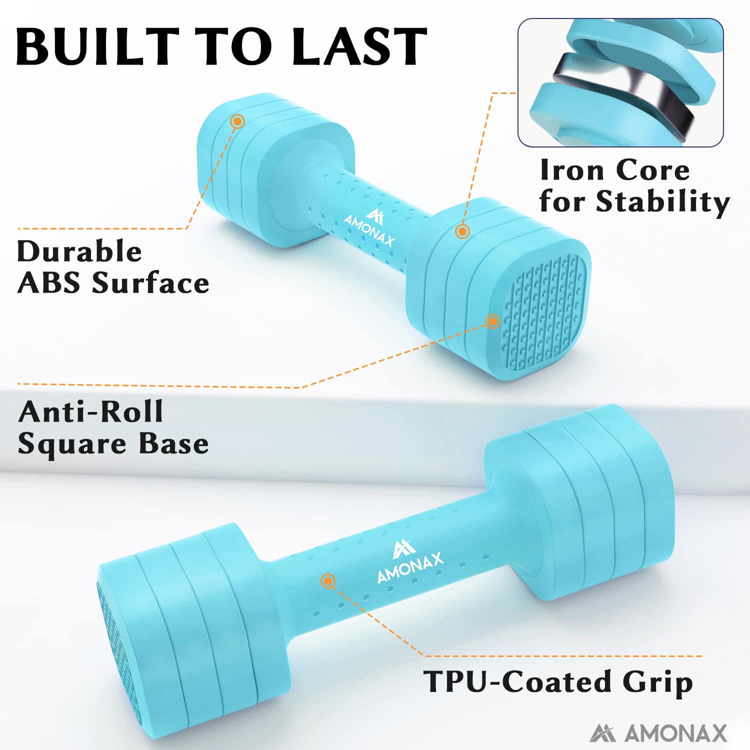 Adjustable Dumbbell Set – 4-in-1 Quick-Release (2.3kg ×2)