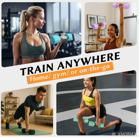 Adjustable Dumbbell Set – 4-in-1 Quick-Release (Blue 2.3kg ×2)