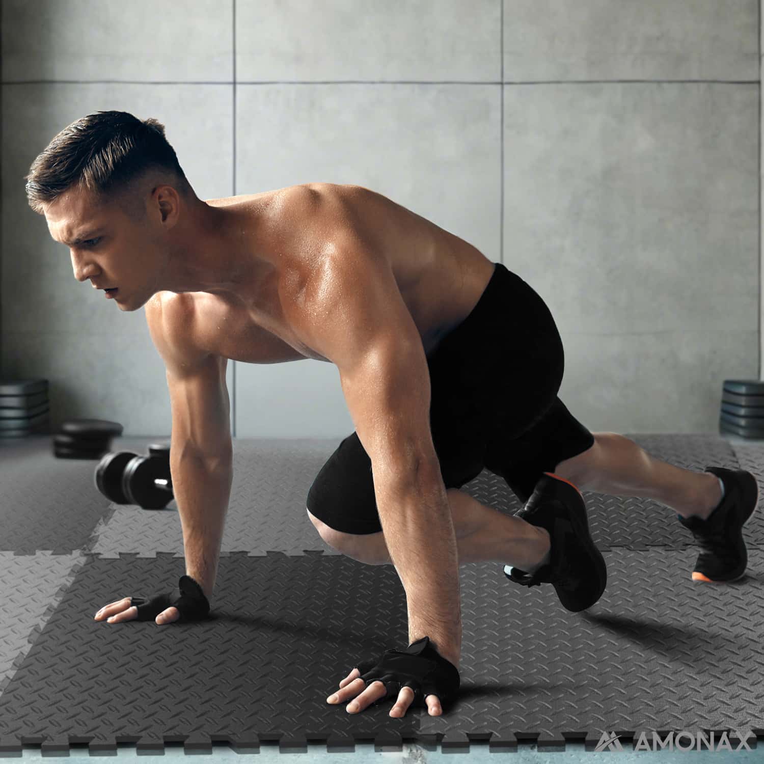 60×60cm Foam Gym Floor Mats – Interlocking Gym Tiles