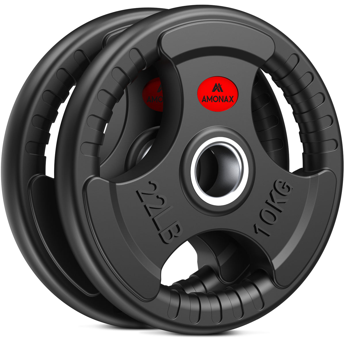 2 x 10KG Rubber Olympic Weight Plates