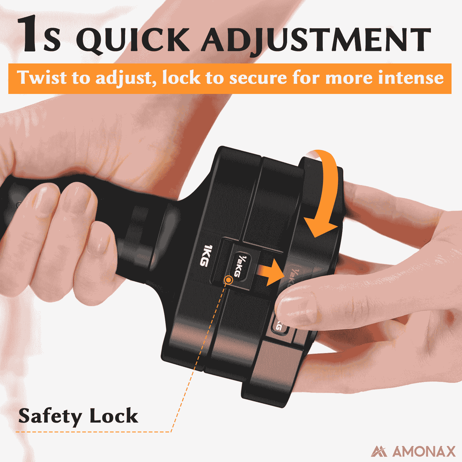 Adjustable Dumbbell Set – 5-in-1 Quick-Release (5kg ×2)