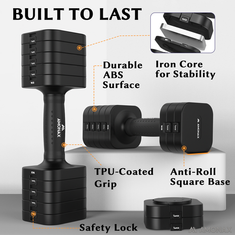 Adjustable Weights Dumbbells Set