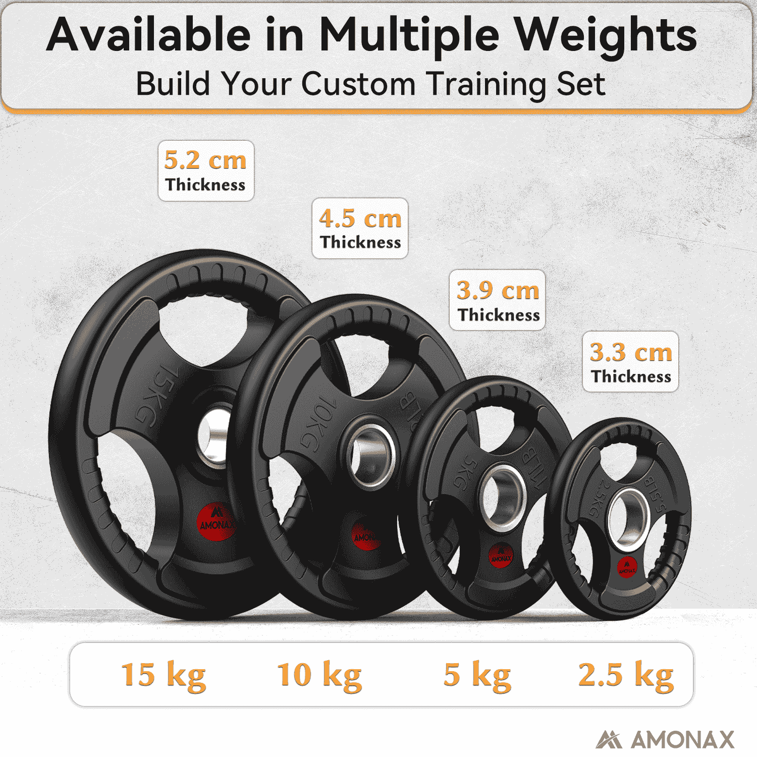 Olympic Rubber Weight Plates – Training Plates Set