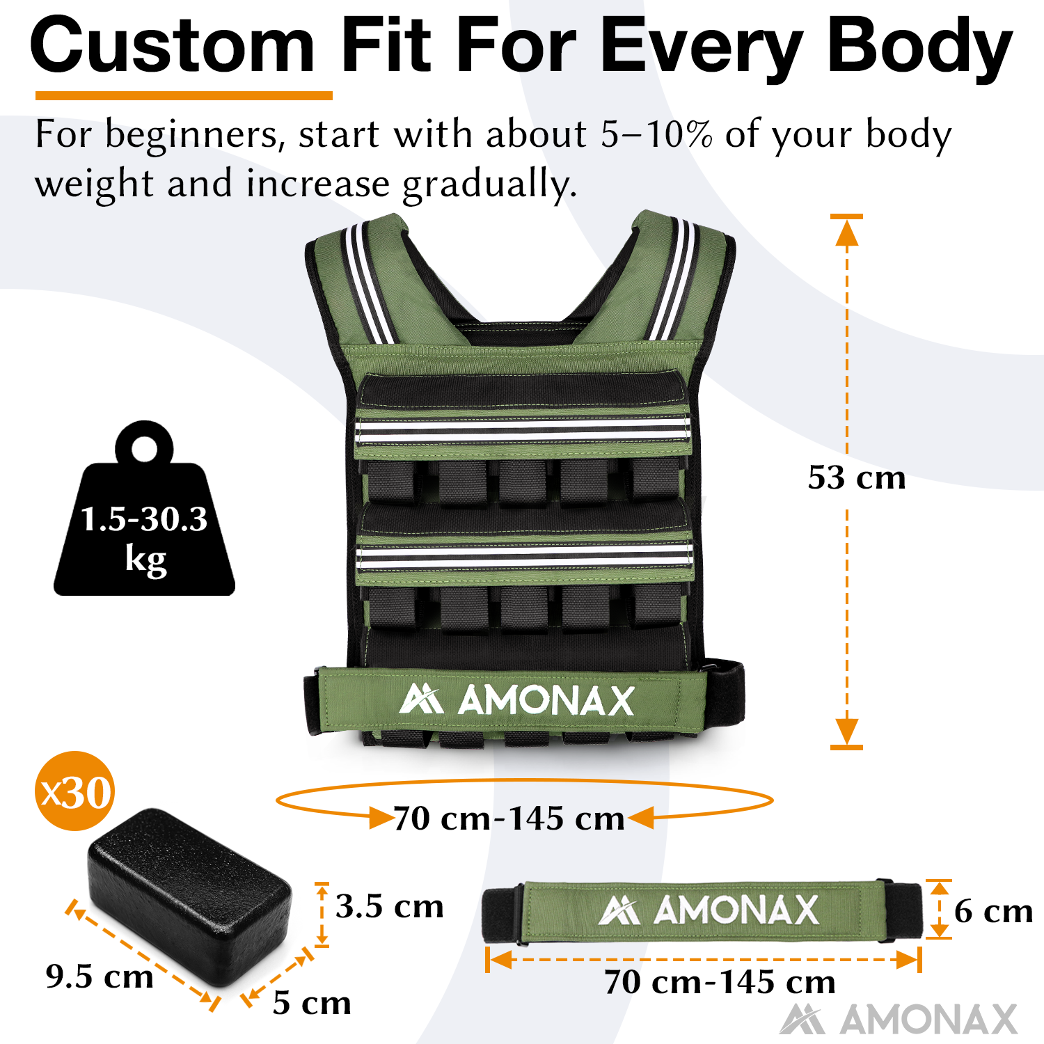 adjustable weight weighted vest