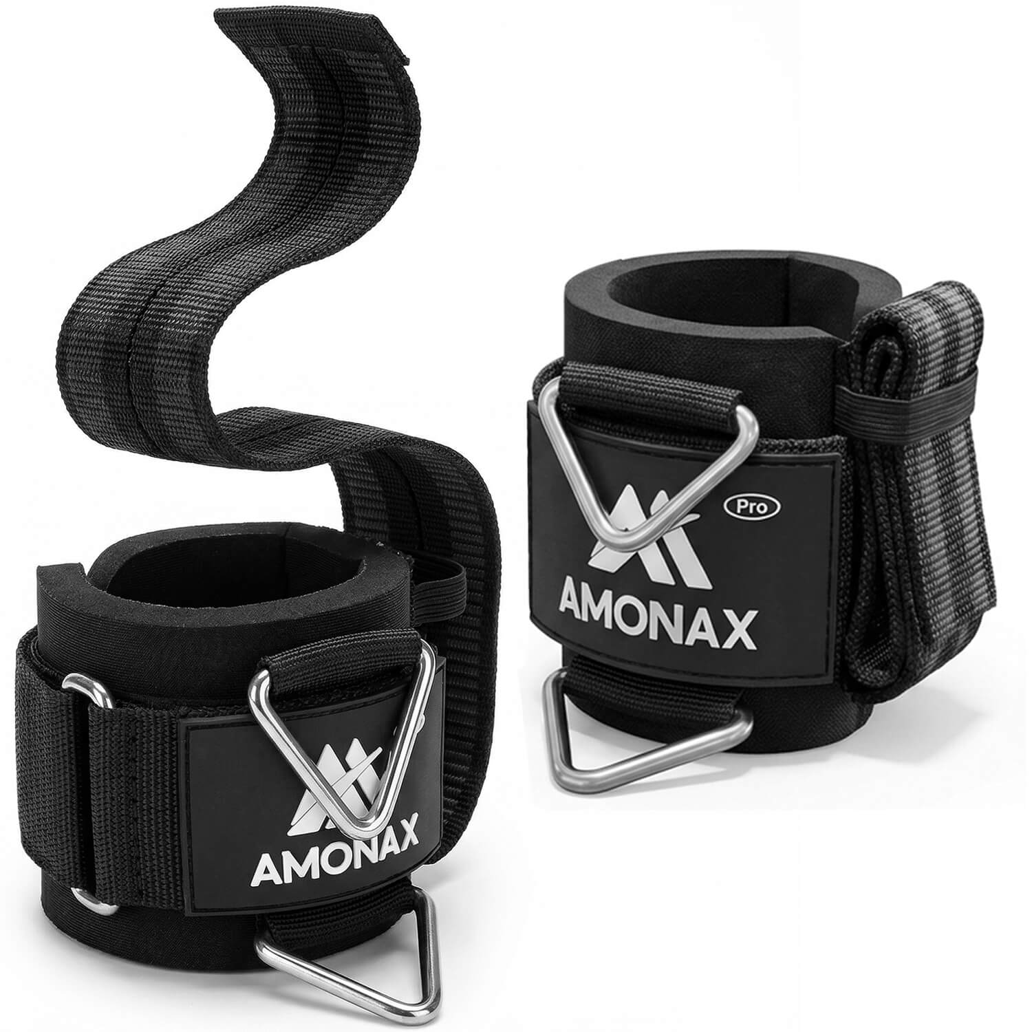 3-in-1 Gym Straps for Lifting, Cable Machines & Leg Workouts