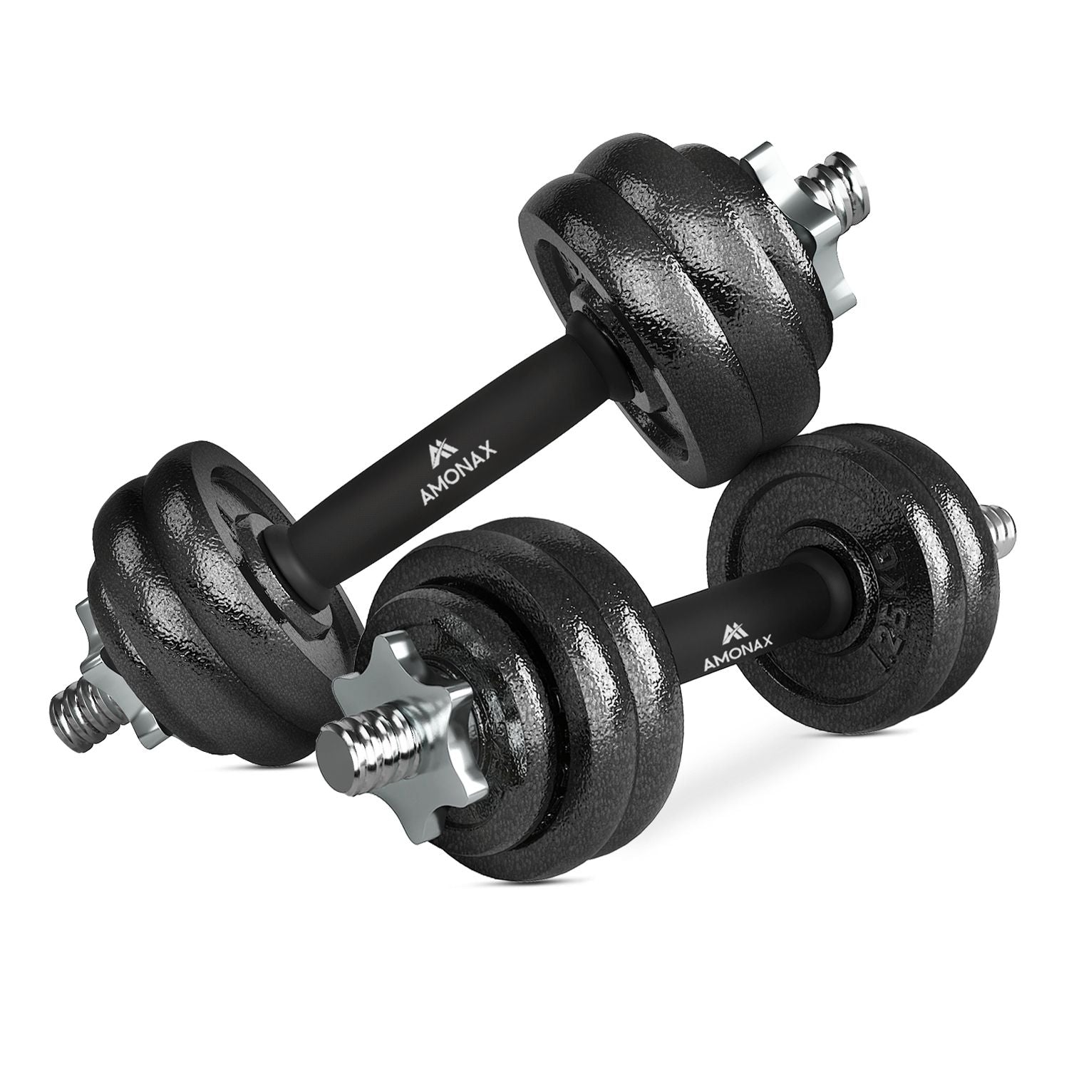 Cast Iron Adjustable Dumbbell & Barbell Set for Home Gym (15–50kg)