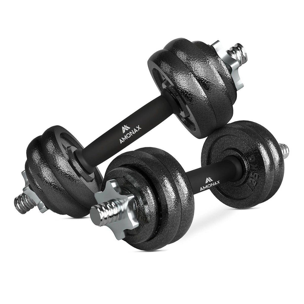 Cast Iron Adjustable Dumbbell & Barbell Set for Home Gym (15–50kg)