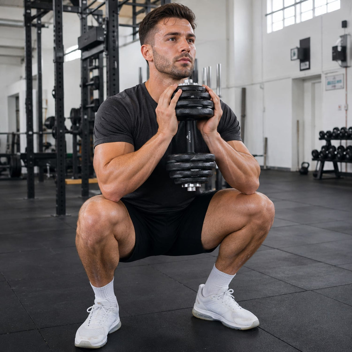 Cast Iron Adjustable Dumbbell & Barbell Set for Home Gym (15–50kg)