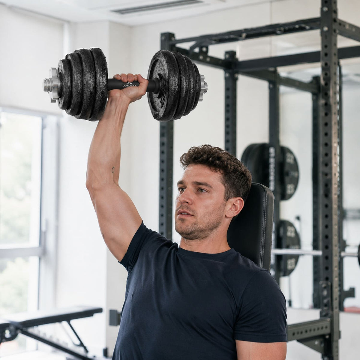 Cast Iron Adjustable Dumbbell & Barbell Set for Home Gym (15–50kg)
