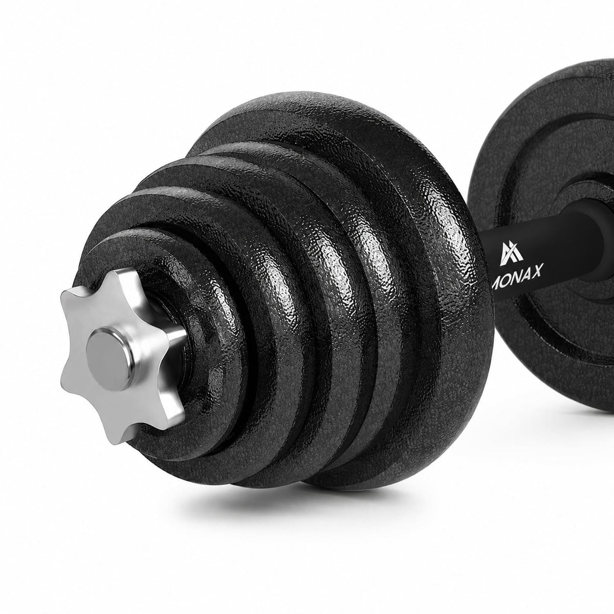 Cast Iron Adjustable Dumbbell & Barbell Set for Home Gym (15–50kg)
