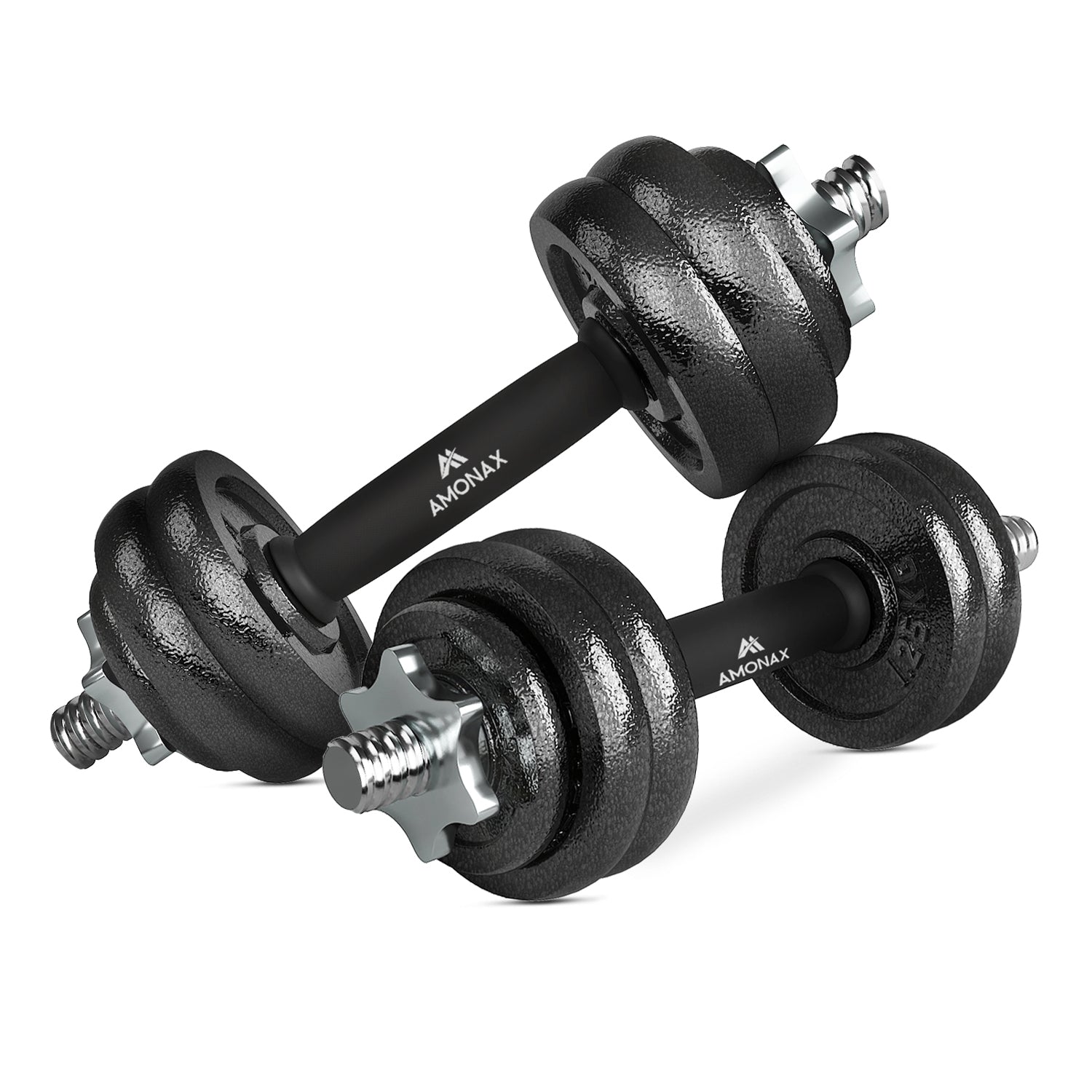 Cast Iron Adjustable Dumbbell & Barbell Set for Home Gym (15–50kg)