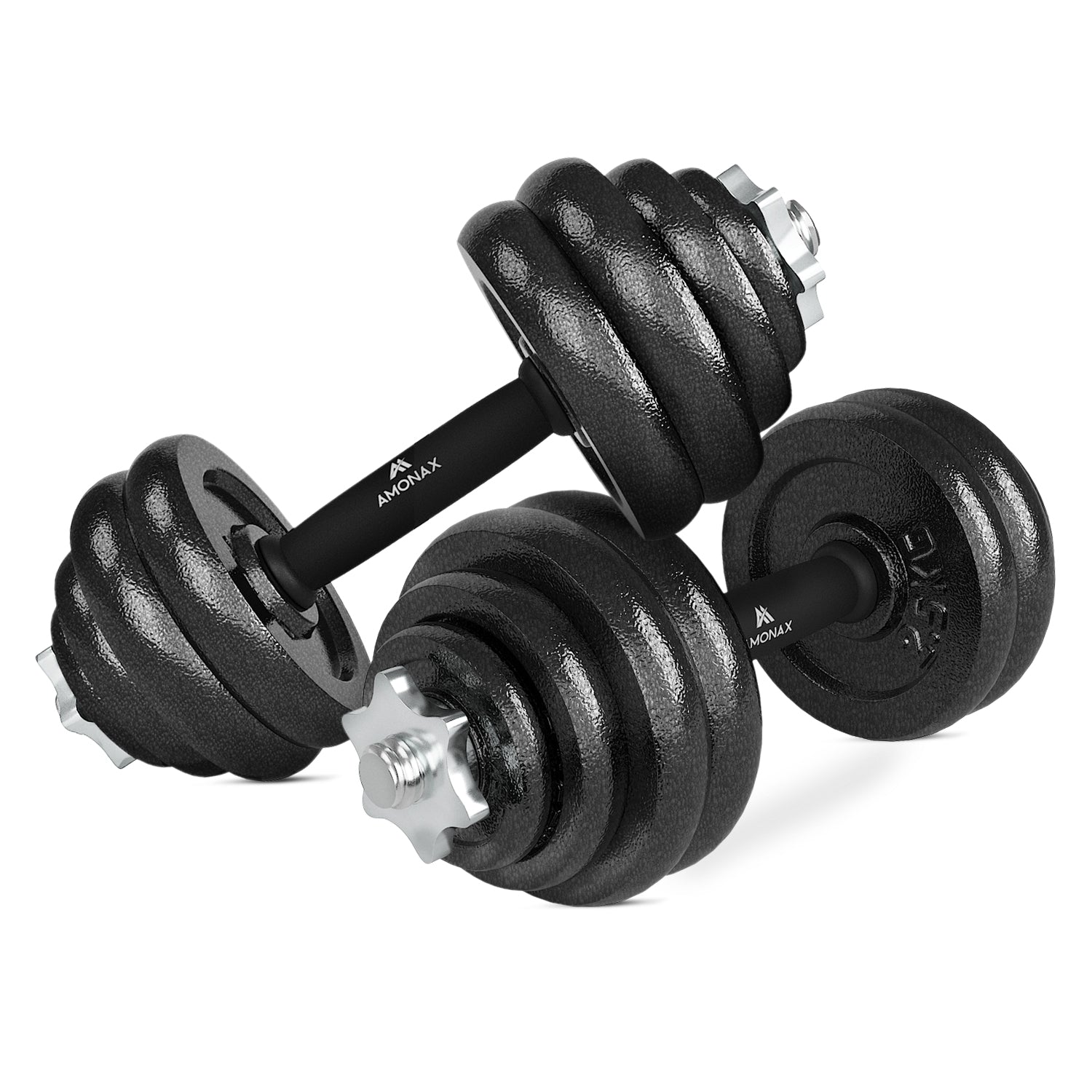 Cast Iron Adjustable Dumbbell & Barbell Set for Home Gym (15–50kg)