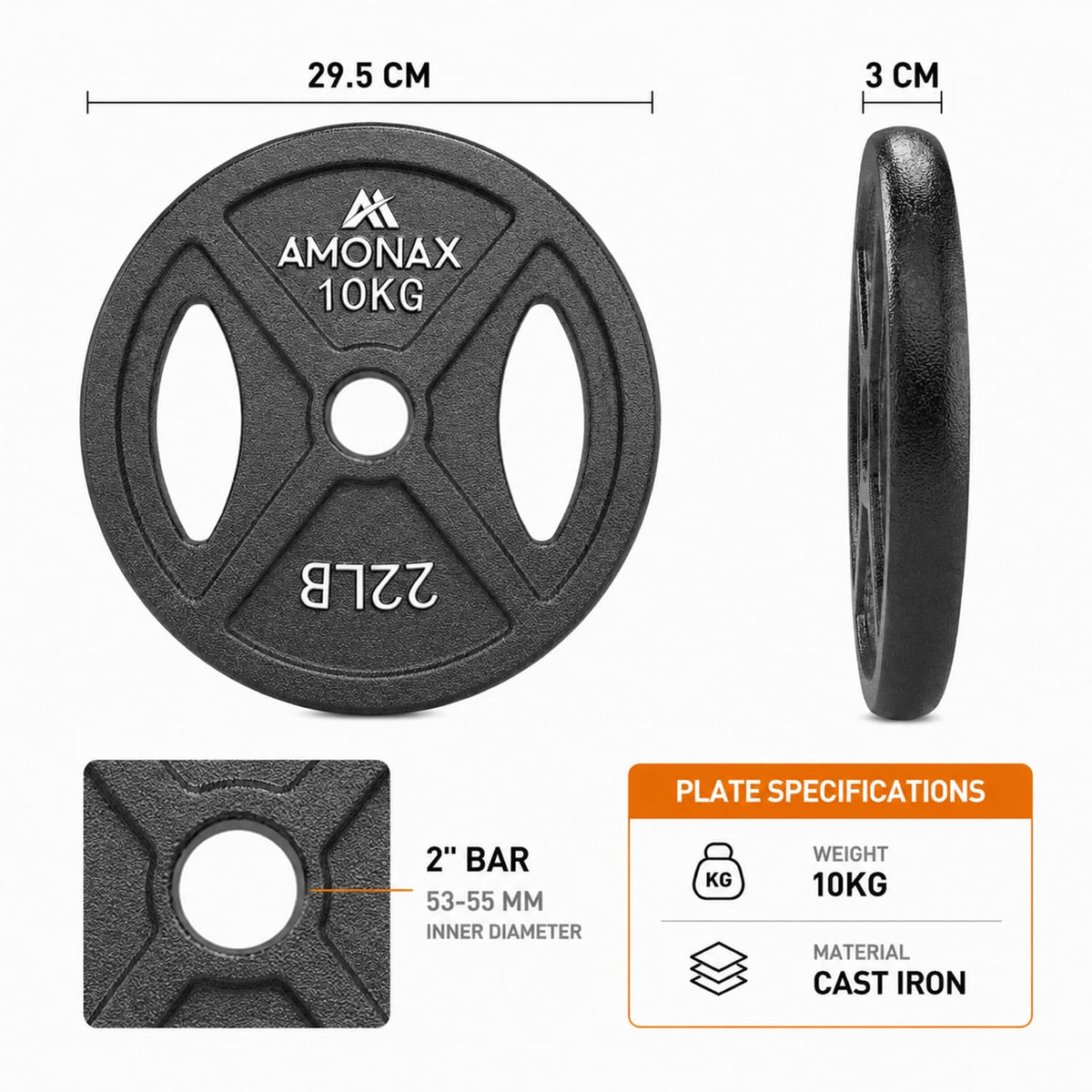 Olympic Barbell Weight Set – 2 Inch Plates