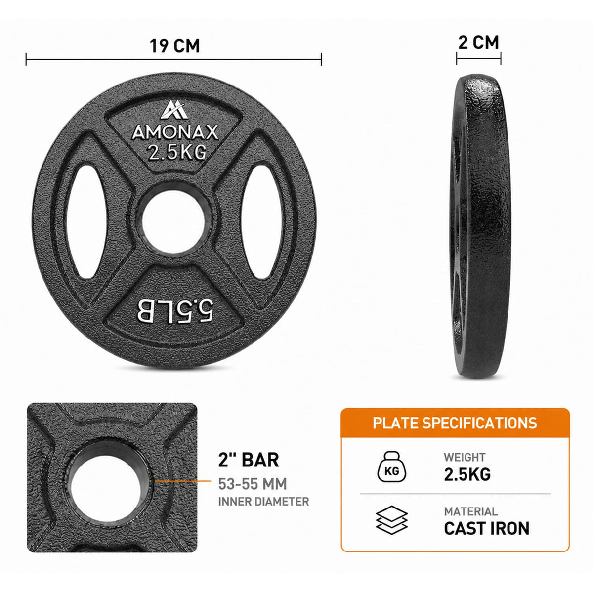 Olympic Barbell Weight Set – 2 Inch Plates
