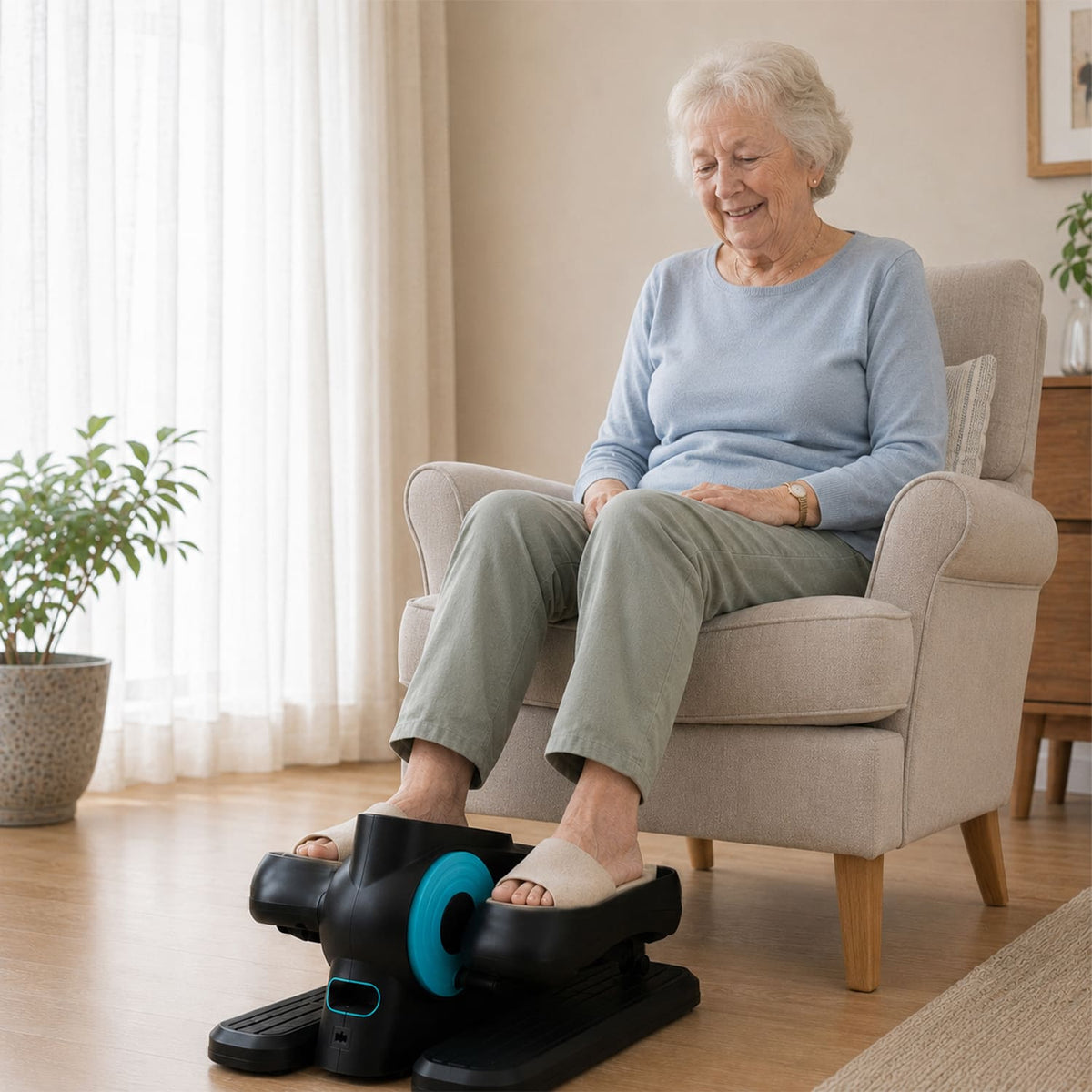 Electric Seated Pedal Exerciser for Seniors