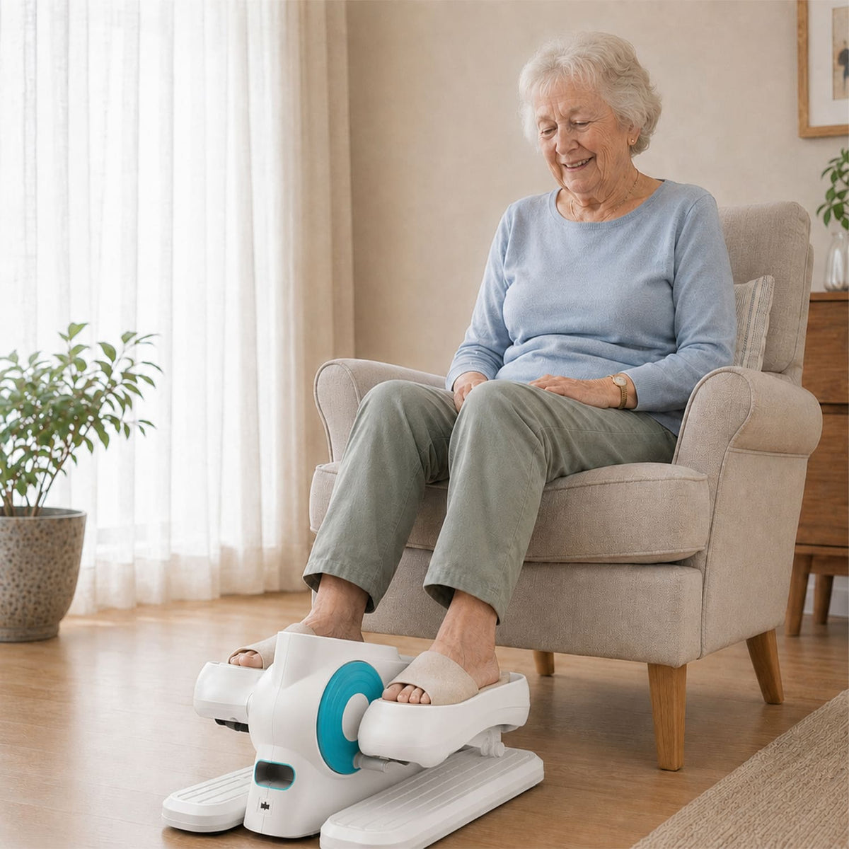 Electric Seated Pedal Exerciser for Seniors