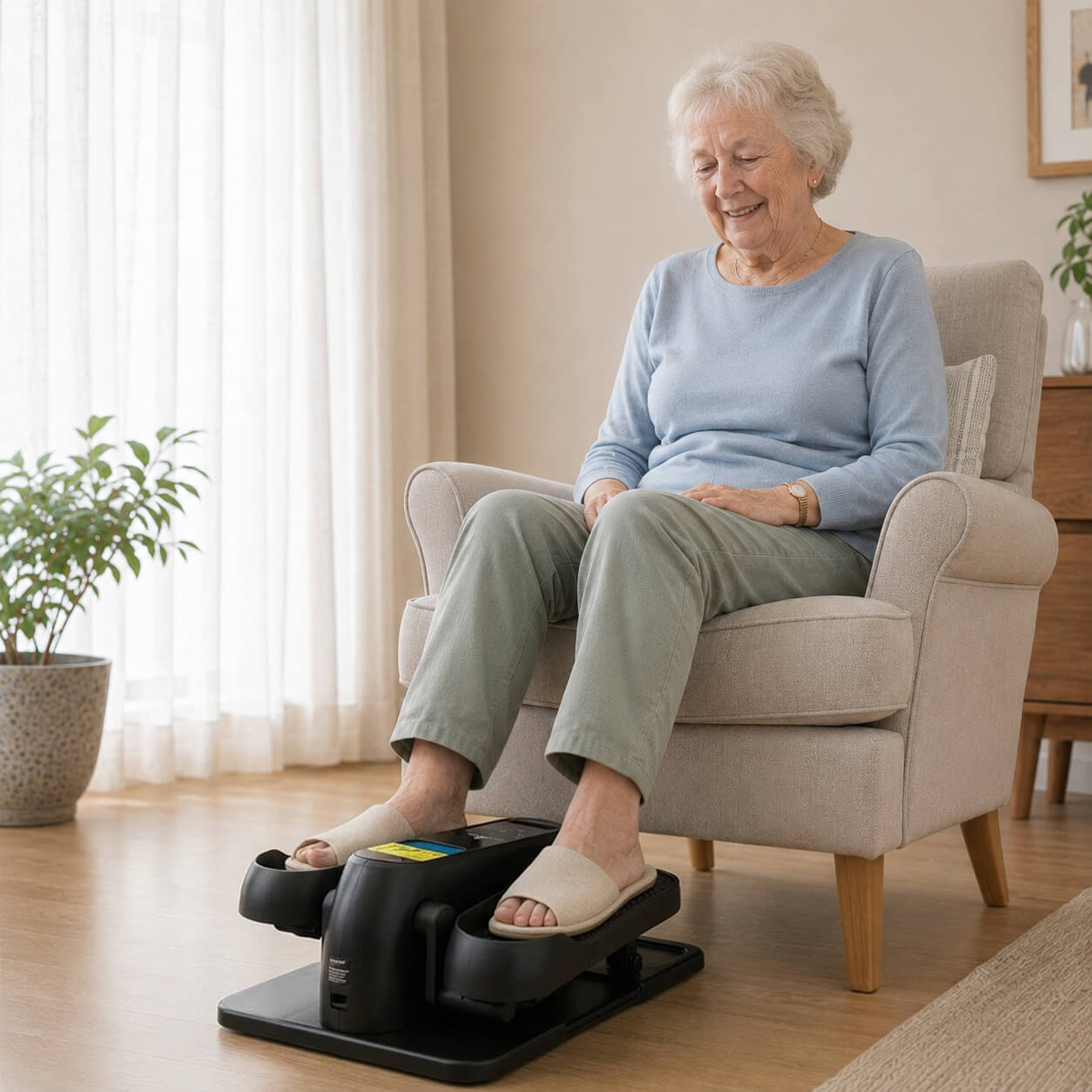 Electric Seated Pedal Exerciser for Seniors