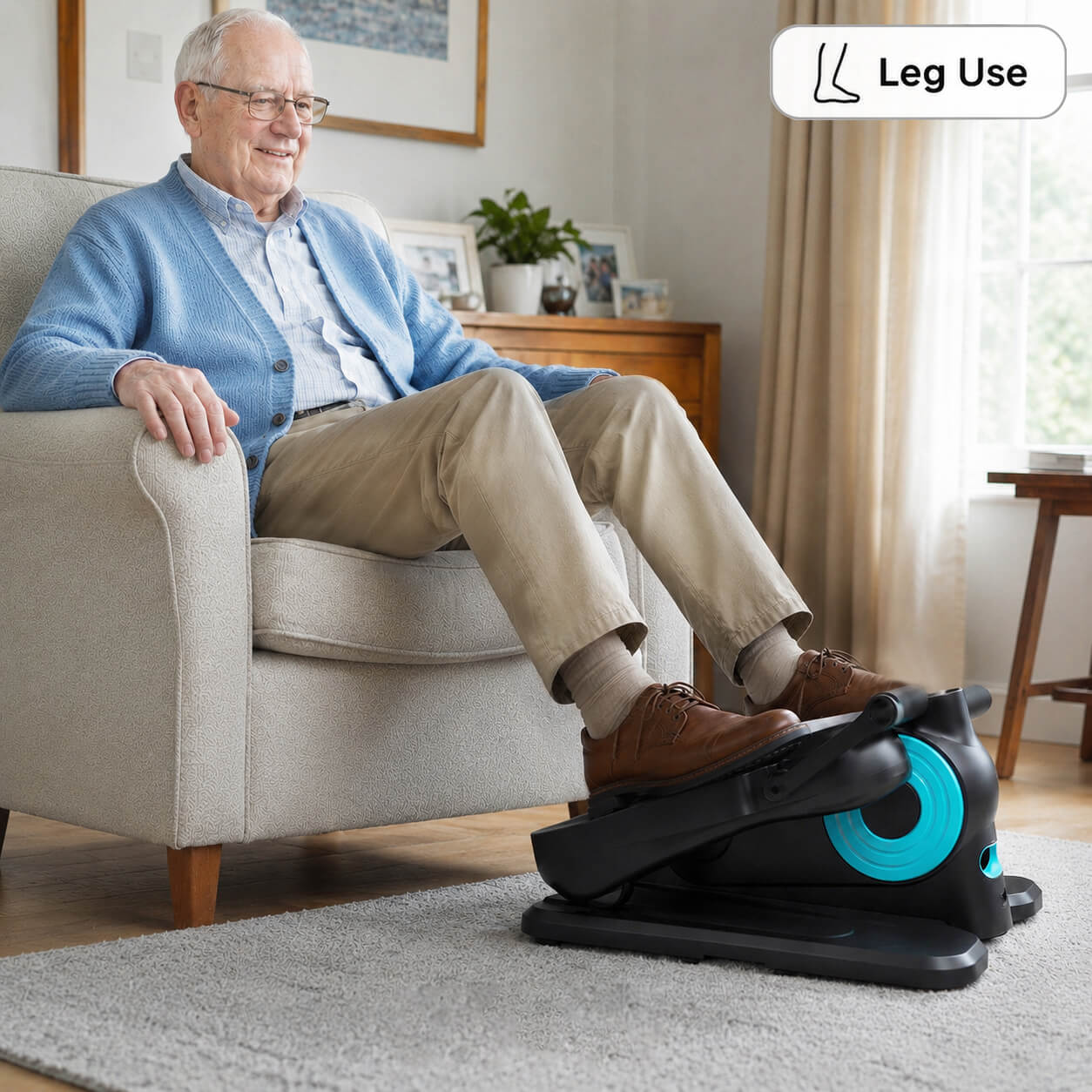 Electric Seated Pedal Exerciser for Seniors – Gentle Mobility Trainer