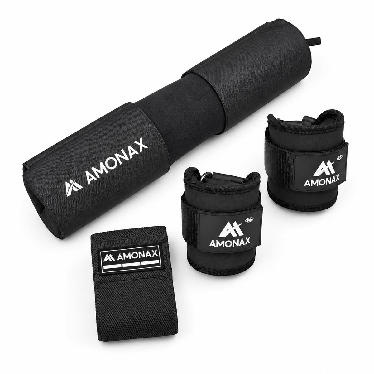 Gym Barbell Pad Set – Fitness Kit with Hip Band & Ankle Straps