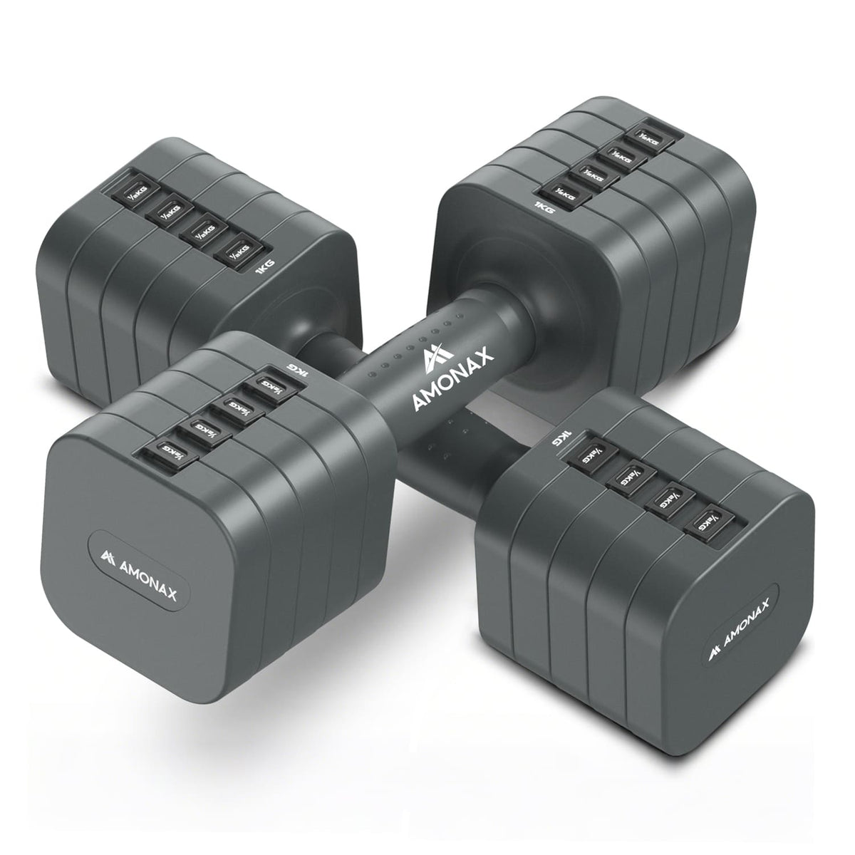 Adjustable Dumbbell Set – 5-in-1 Quick-Release (5kg ×2)