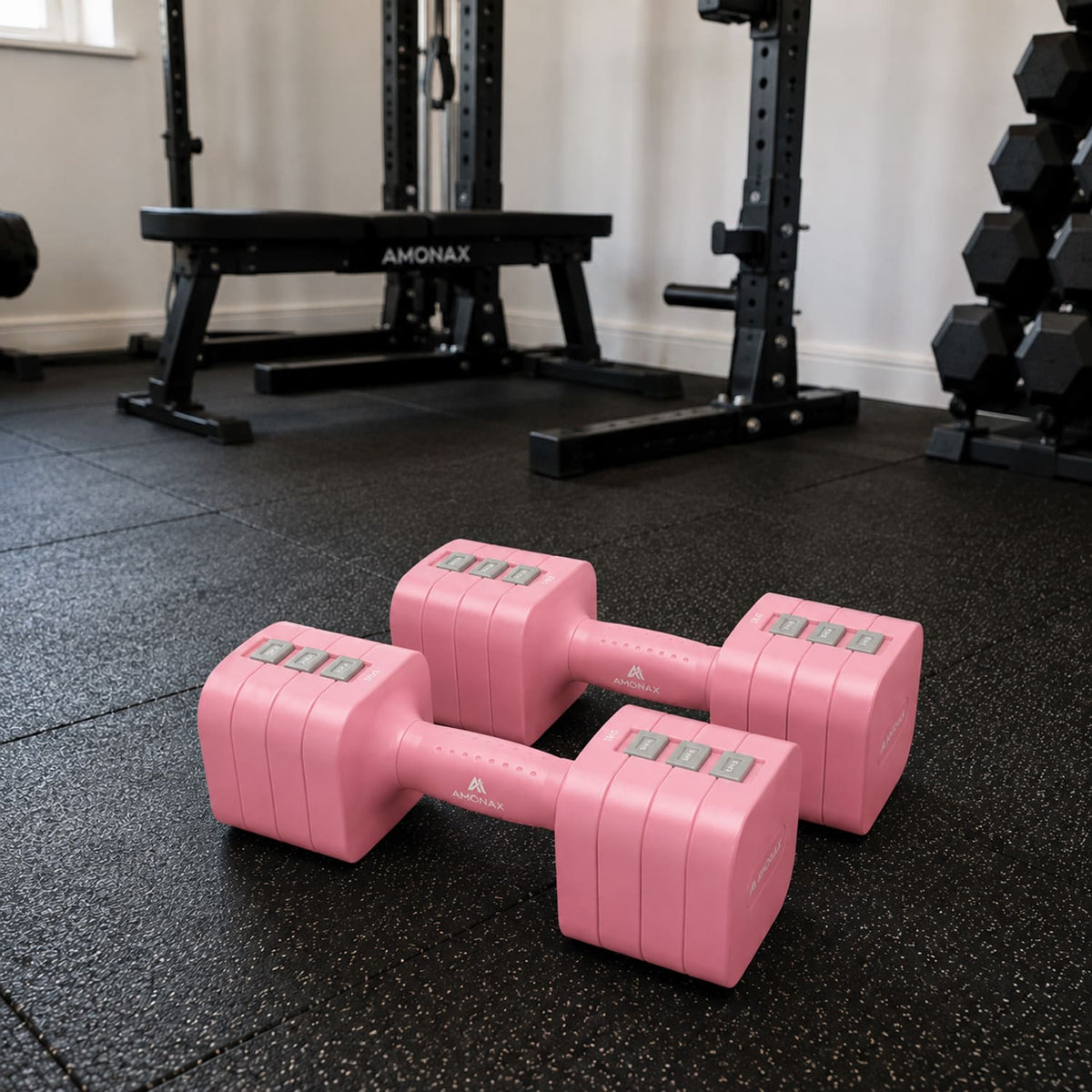 Adjustable Dumbbell Set – 5-in-1 Quick-Release (5kg ×2)