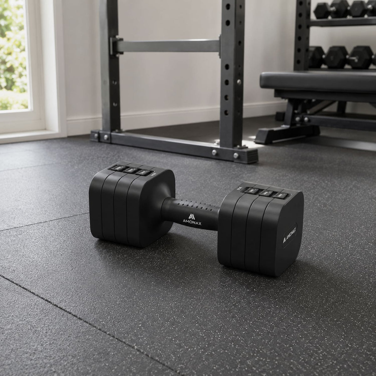 Adjustable Dumbbell Set – 5-in-1 Quick-Release (5kg ×2)