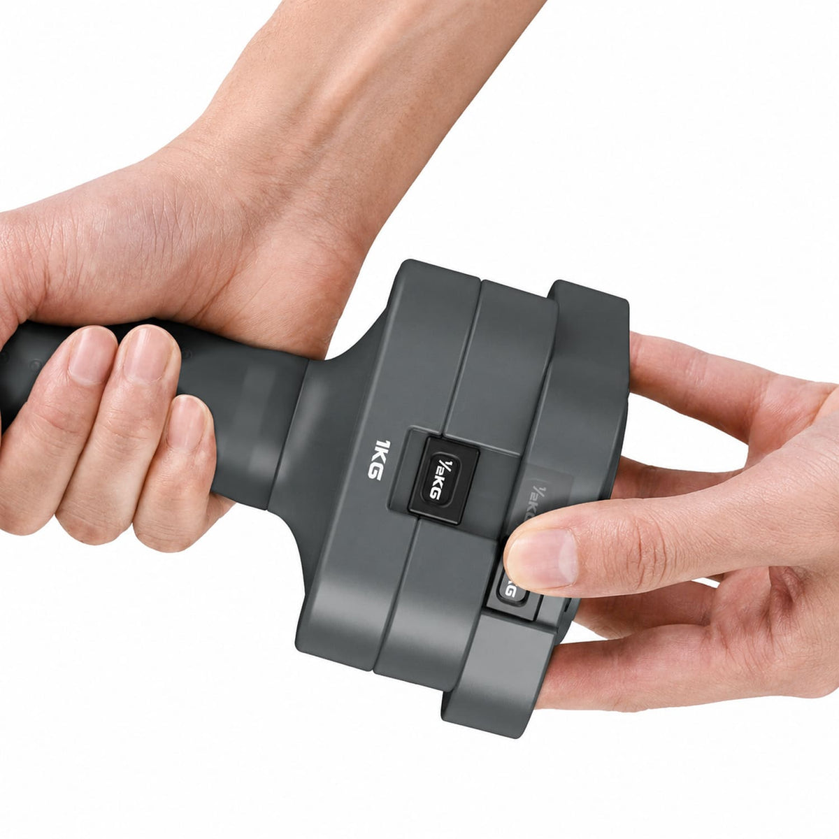 Adjustable Dumbbell Set – 5-in-1 Quick-Release (5kg ×2)