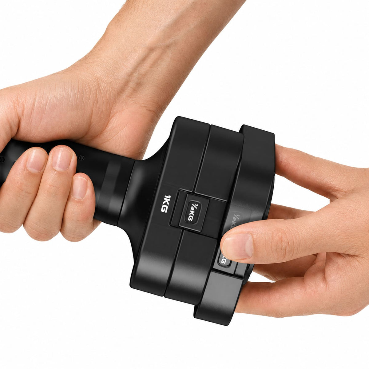 Adjustable Dumbbell Set – 5-in-1 Quick-Release (5kg ×2)