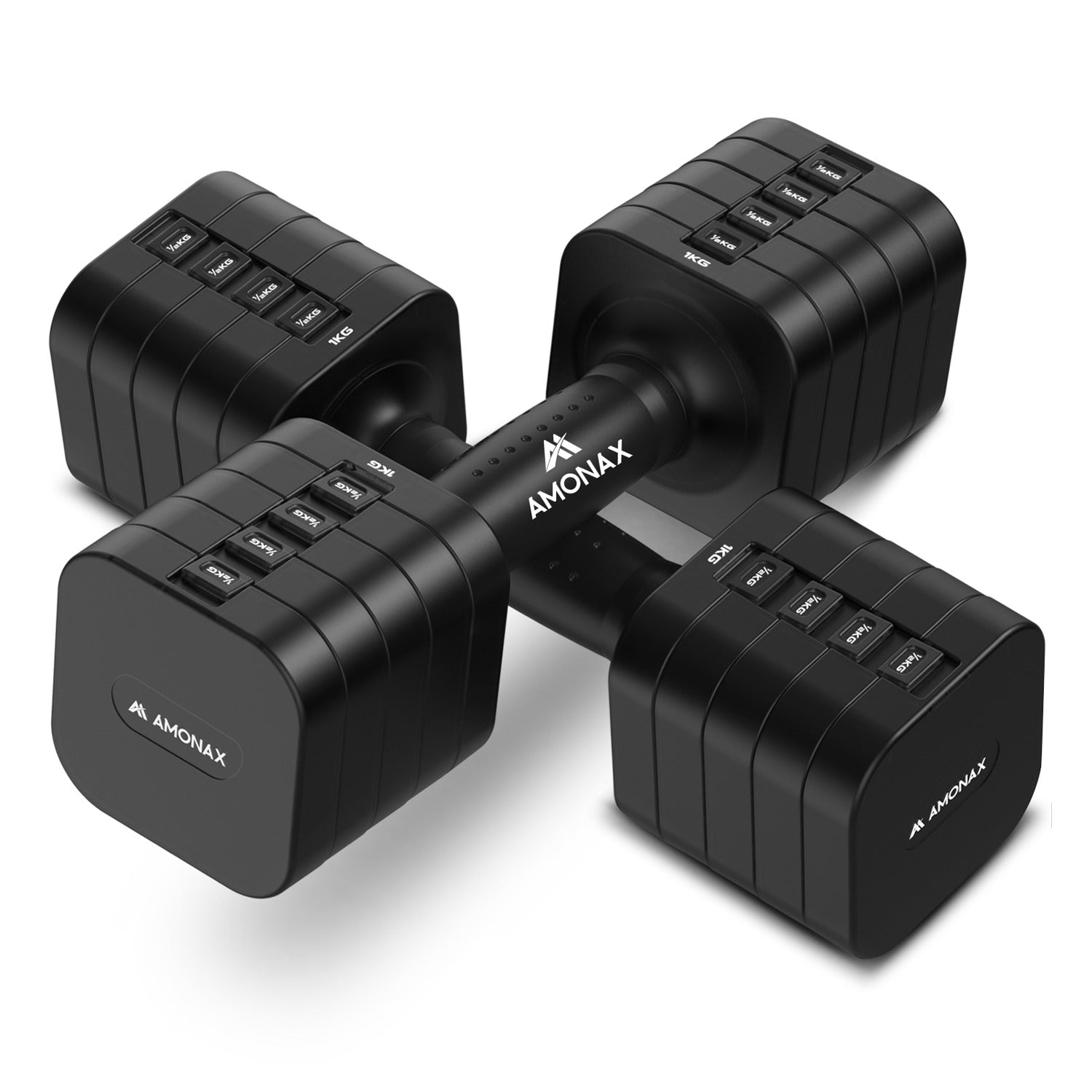 Adjustable Dumbbell Set – 5-in-1 Quick-Release (5kg ×2)