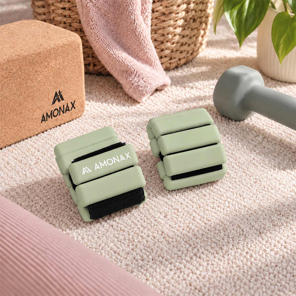 Adjustable Wrist Weights for Yoga, Walking & Home Workouts – 1lb/2lb Pair