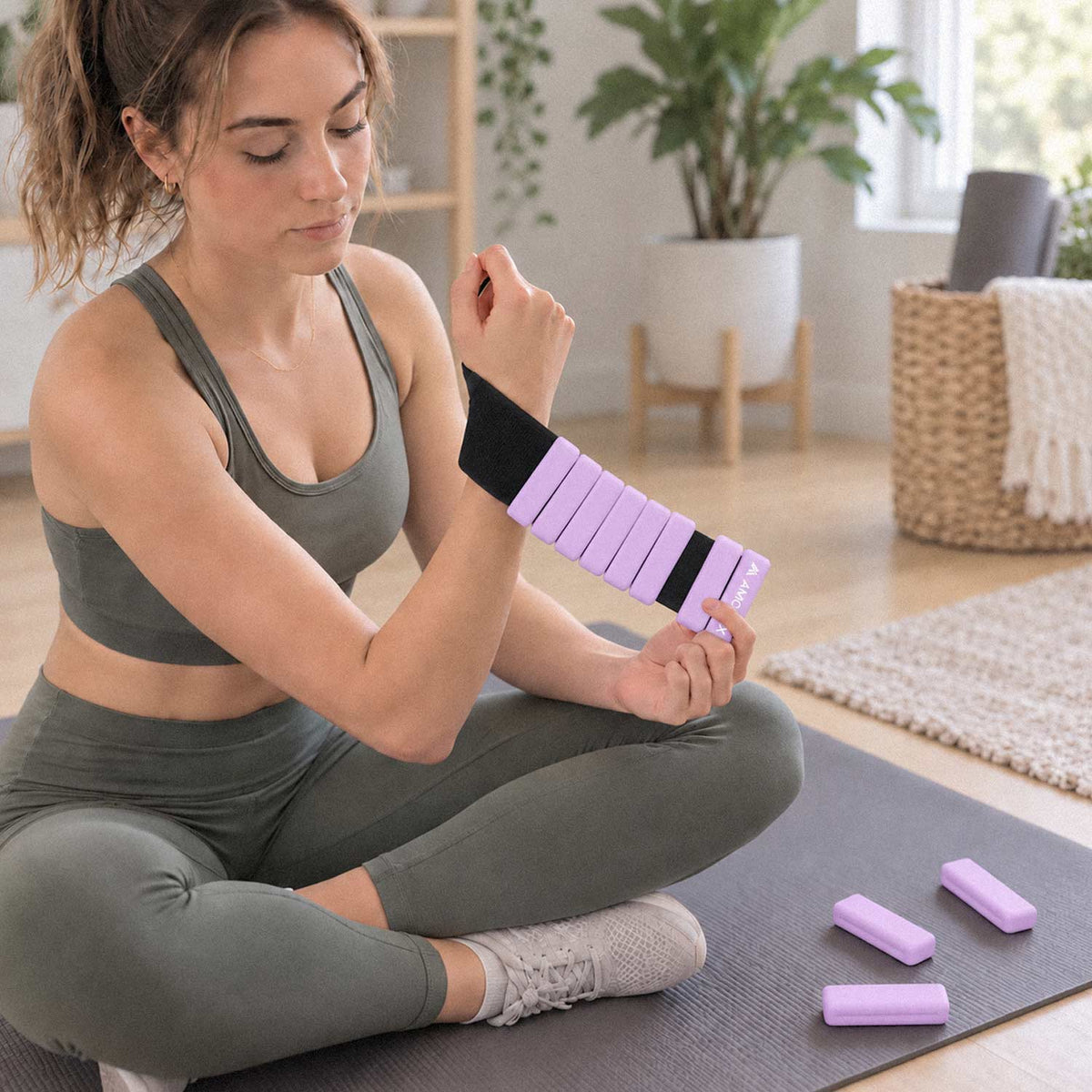 Adjustable Wrist Weights for Yoga, Walking & Home Workouts – 1lb/2lb Pair
