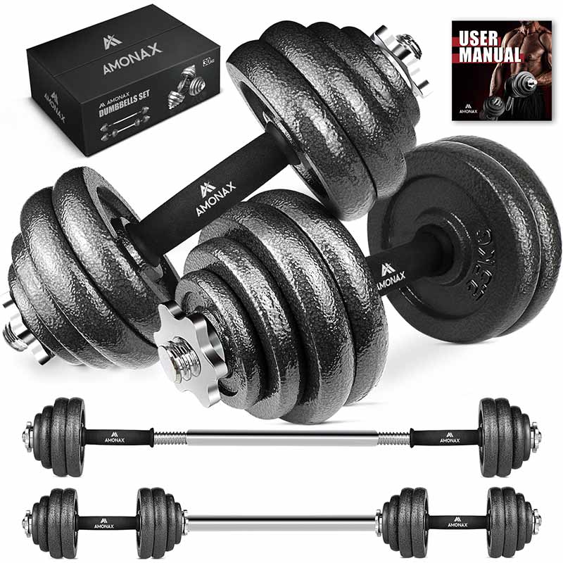 cast iron home dumbbell set
