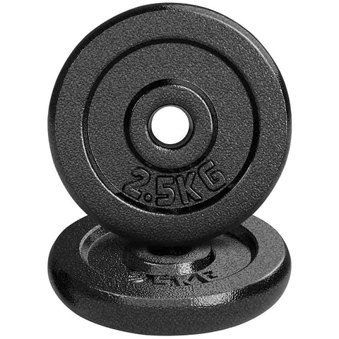 1-inch cast iron dumbbell weight plates set 2.5KG pair