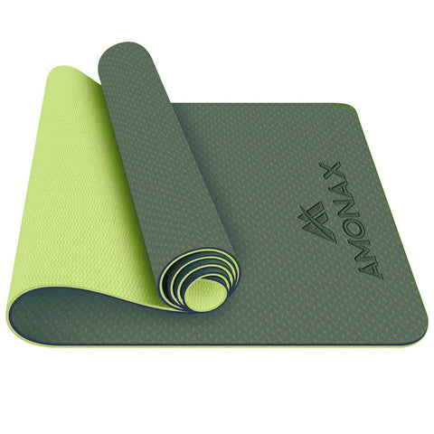 Yoga Mat, Foam Mat for Yoga and Pilates - Essential Yoga Equipment (Green)