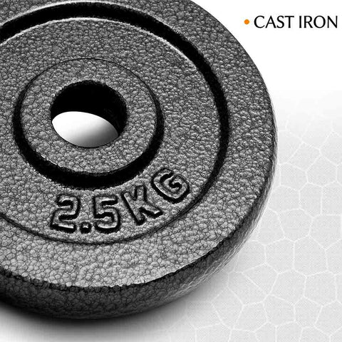 Dumbbell Weight Plates (Cast Iron, 2 x 2.5 KG Set)