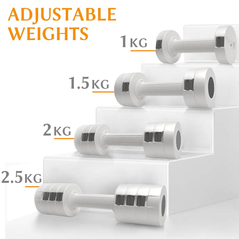 adjustable metal dumbbells set for women